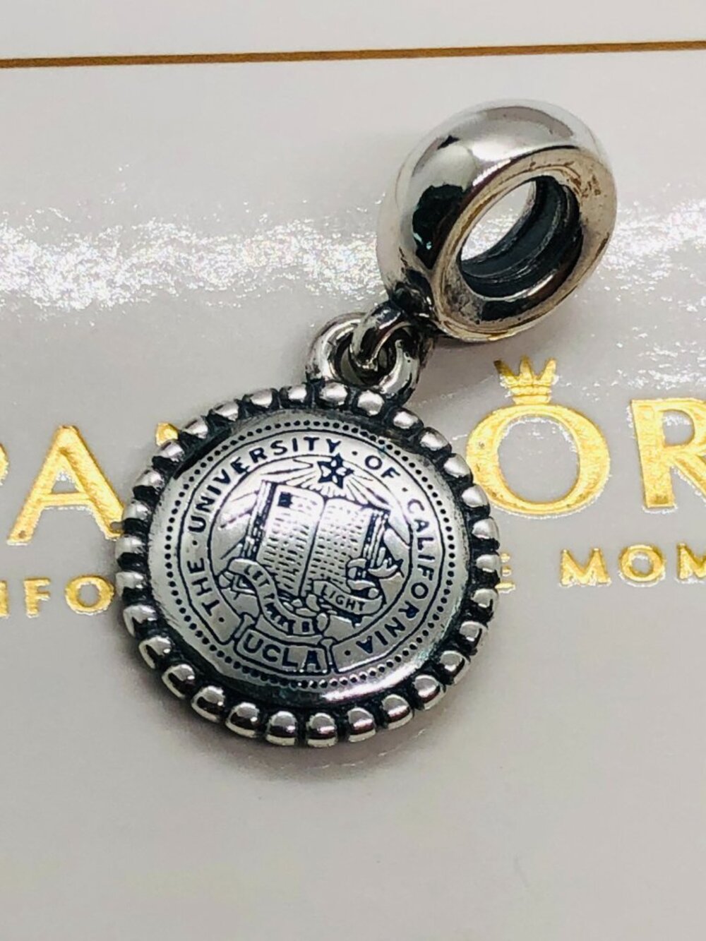 Pandora University of CALIFORNIA Exclusive Dangle charm S925 Silver with box